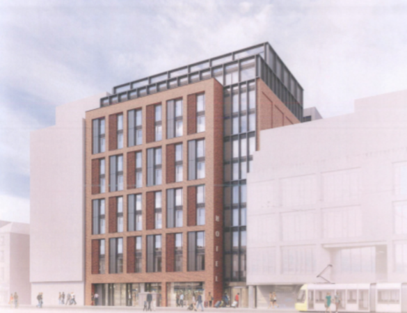 Dublin City Council has approved the construction of an 11-storey hotel on the city centre’s Abbey Street. Credit: Michael Collins Associates